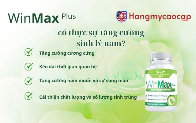 Winmax Plus có thực sự tăng cường sinh lý nam?