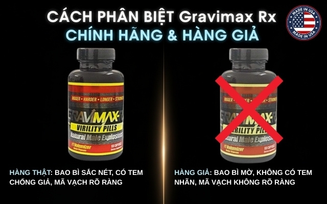 Cách Phân Biệt Gravimax Rx Chính Hãng Và Hàng Giả