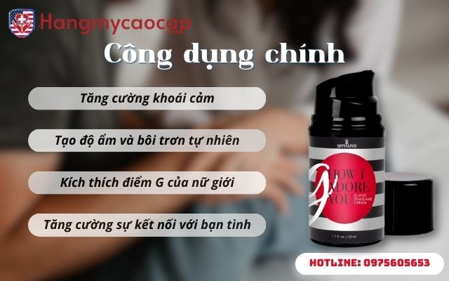 Công dụng G How I Adore You Cream G-Spot Stimulant
