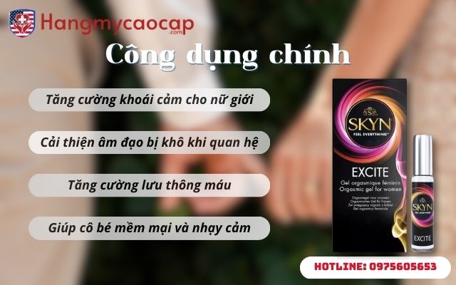Công dụng của Lifestyles Excite Female Sexual Stimulating Gel