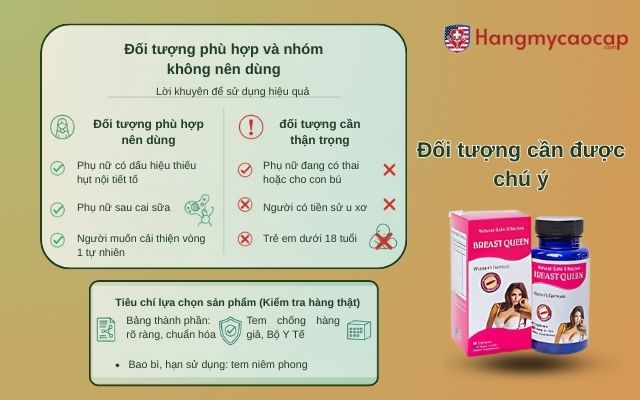 Đối tượng phù hợp và nhóm không nên dùng
