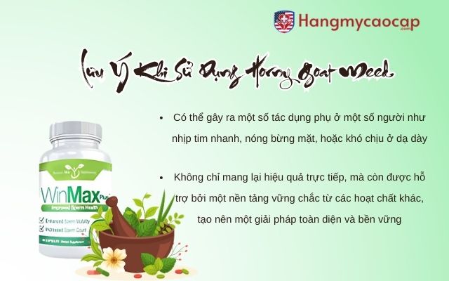 Lưu Ý Khi Sử Dụng Horny Goat Weed