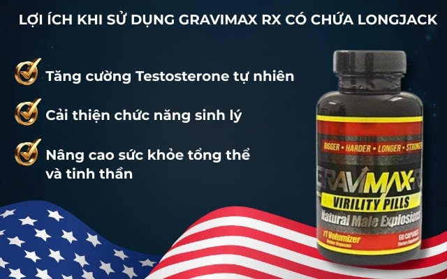 Lợi Ích Khi Sử Dụng Gravimax RX Có Chứa Longjack