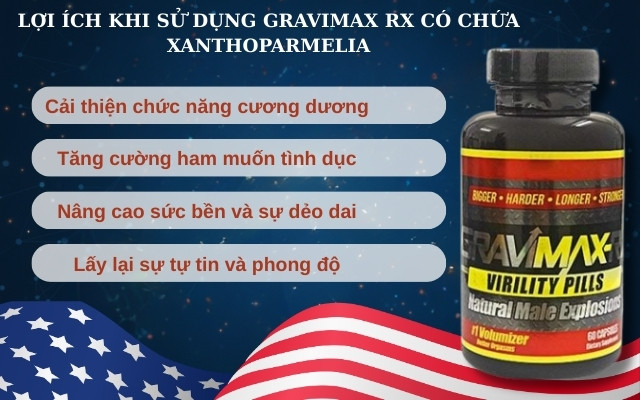 Lợi Ích Khi Sử Dụng Gravimax Rx Có Chứa Xanthoparmelia