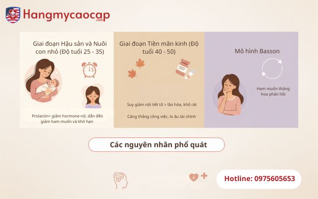 Phân tích nguyên nhân giảm ham muốn theo độ tuổi và hoàn cảnh