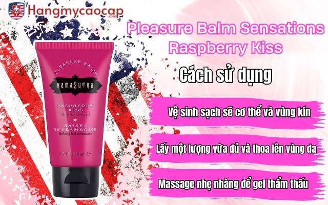 Pleasure Balm Sensations Body Gel Raspberry Kiss