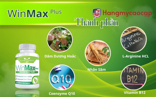 Bảng thành phần "vàng" của Winmax Plus