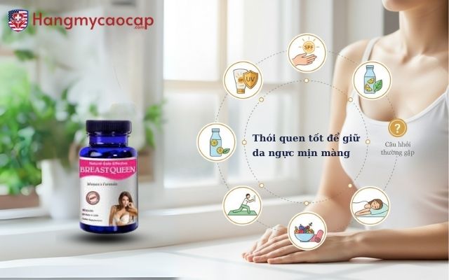 Thói quen tốt để giữ da ngực mịn màng