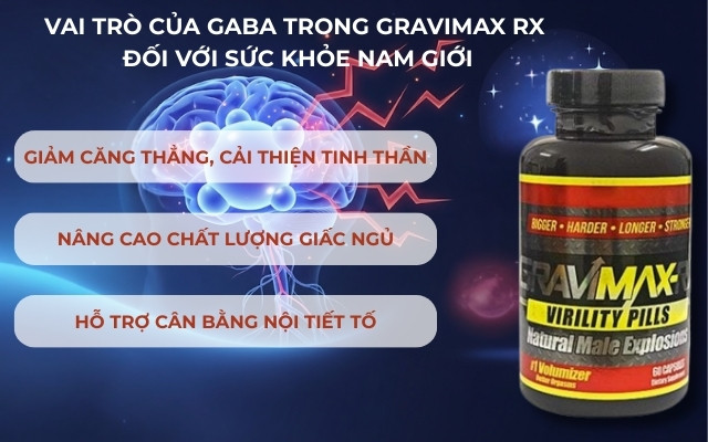 Vai Trò Của GABA trong Gravimax RX Đối Với Sức Khỏe Nam Giới