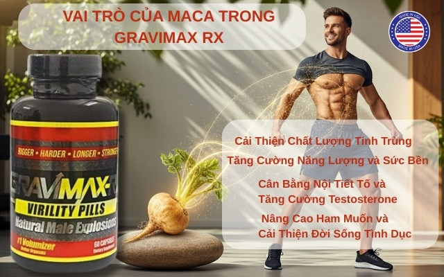 Vai Trò Của Maca Extract Trong Gravimax Rx Với Sinh Lý Nam