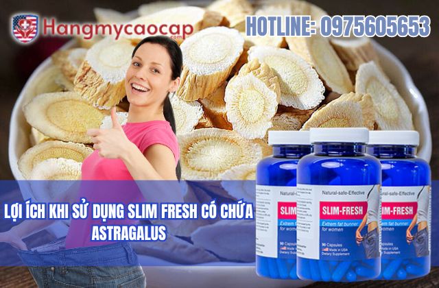 lợi ích khi sử dụng slim fresh có chứa astragalus