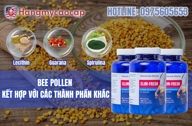 bee pollen kết hợp với các thành phần khác
