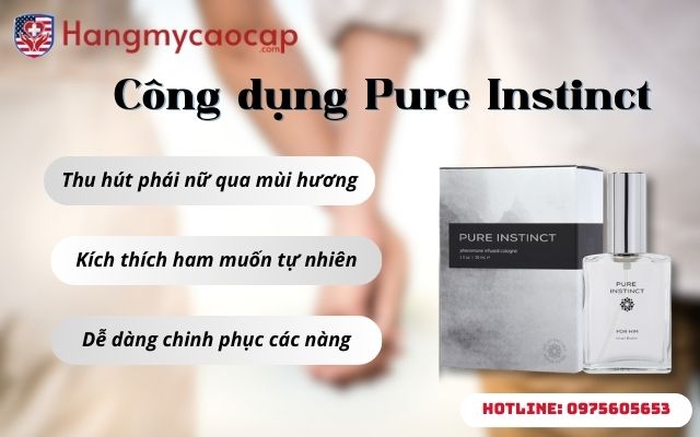 công dụng Pure Instinct Pheromone Cologne