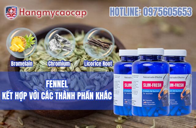 fennel kết hợp với các thành phần khác