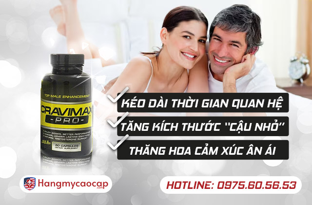 Cải thiện kích thước cậu nhỏ bằng Cravimax Pro