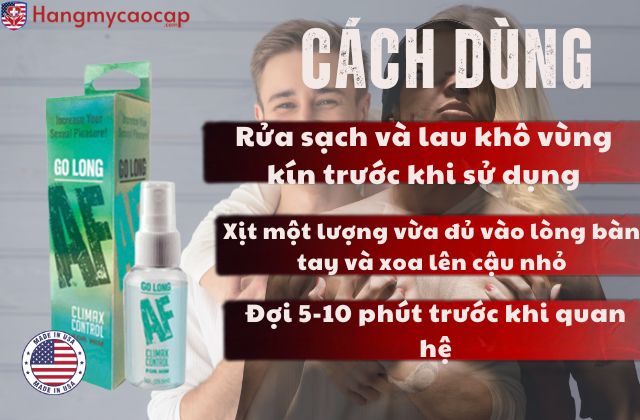 Cách sử dụng Go Long AF Prolong Spray