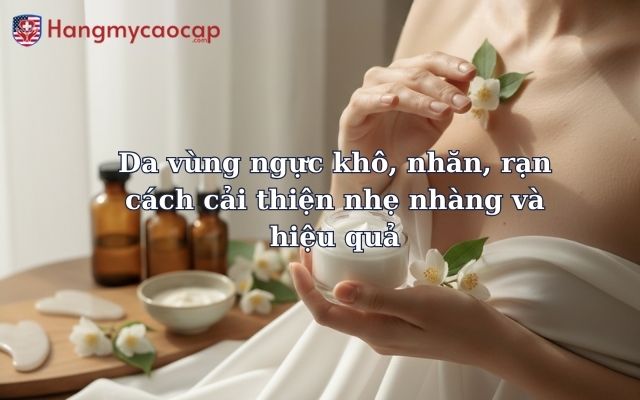 Da vùng ngực khô, nhăn, rạn cách cải thiện nhẹ nhàng và hiệu quả