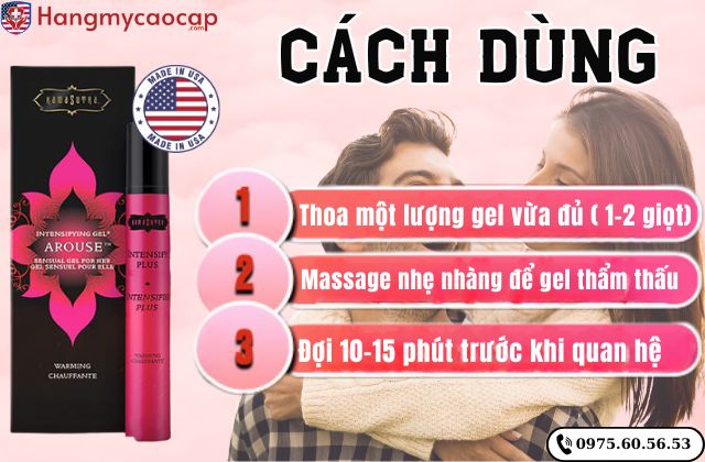 Cách sử dụng Intensify Plus Female Arousal Gel Warming