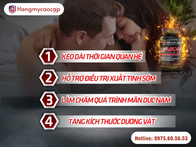 Vipmax - RX hỗ trợ tăng kích thước cậu nhỏ của Mỹ