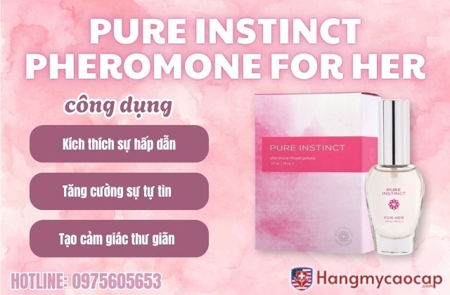 công dụng pure instinct pheromone for her 