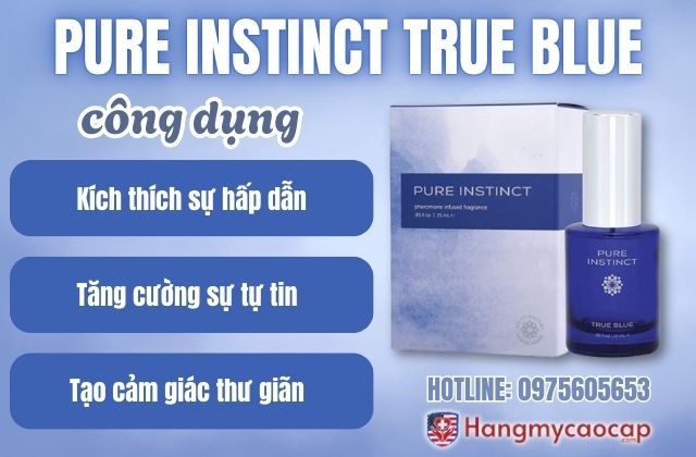 công dụng của pure instinct true blue