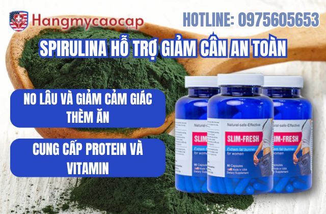spirulina có hỗ trợ kiểm soát cân nặng an toàn