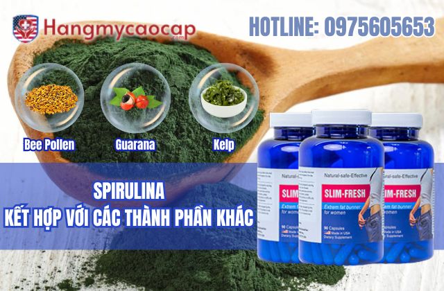 spirulina kết hợp với các thành phần khác