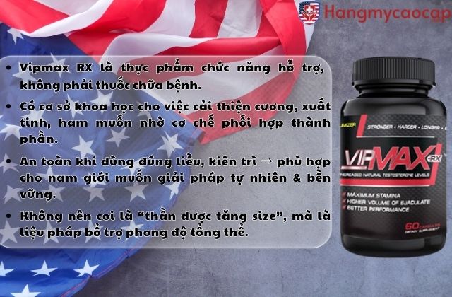 Góc nhìn khách quan về sản phẩm Vipmax RX 