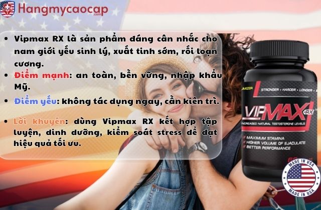 Có nên dùng Vipmax RX không?