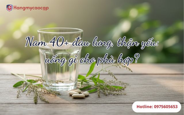 Nam 40+ đau lưng, thận yếu: uống gì cho phù hợp?