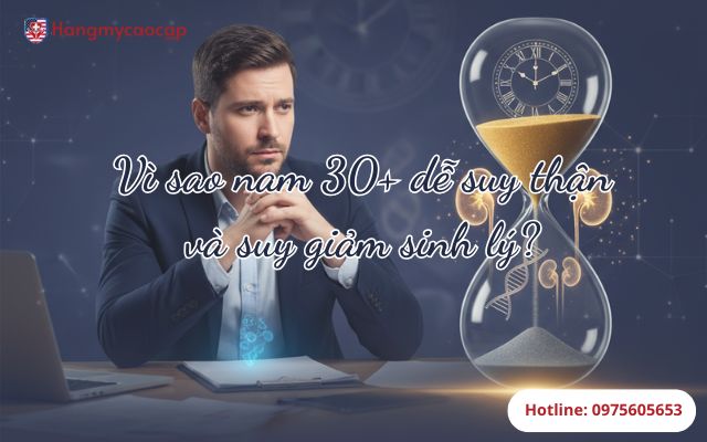 Vì sao nam 30+ dễ suy thận và suy giảm sinh lý?