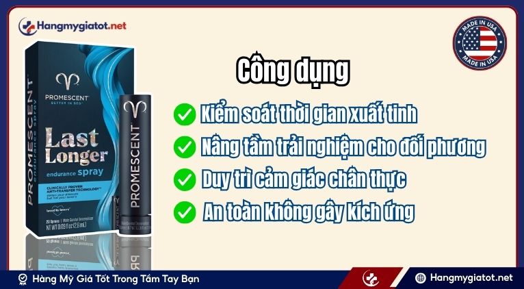 Chai xịt Promescent Last Longer Delay Spray