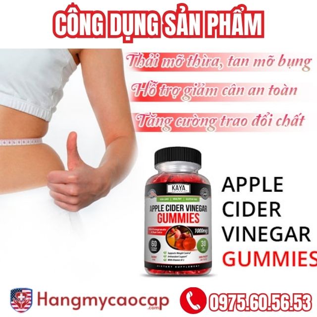 Kẹo dẻo giảm cân Apple Cider Vinegar Gummies