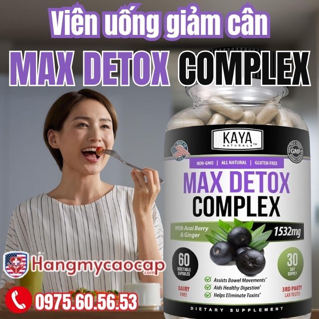viên uống giảm cân KAS MAX DETOX COMPLEX