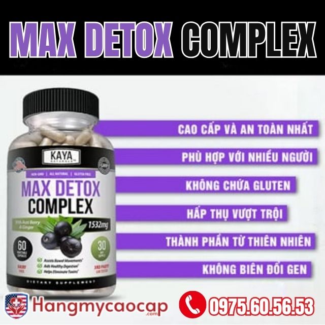 viên uống giảm cân KAS MAX DETOX COMPLEX