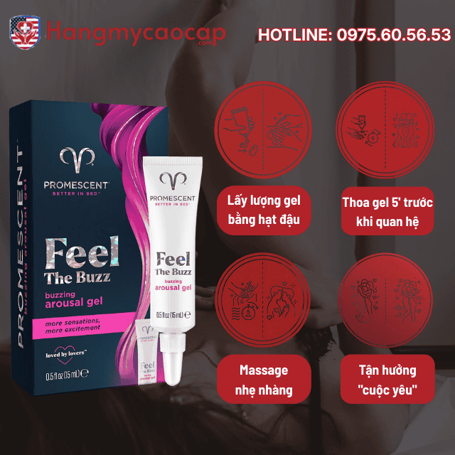 Hướng dẫn sử dụng Buzzing Female Arousal Gel chi tiết