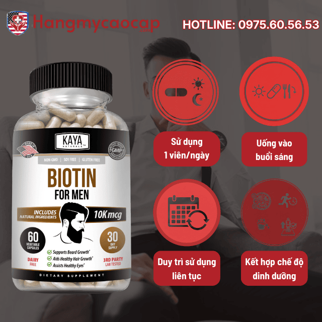 Hướng dẫn sử dụng MEN’S Biotin đúng cách