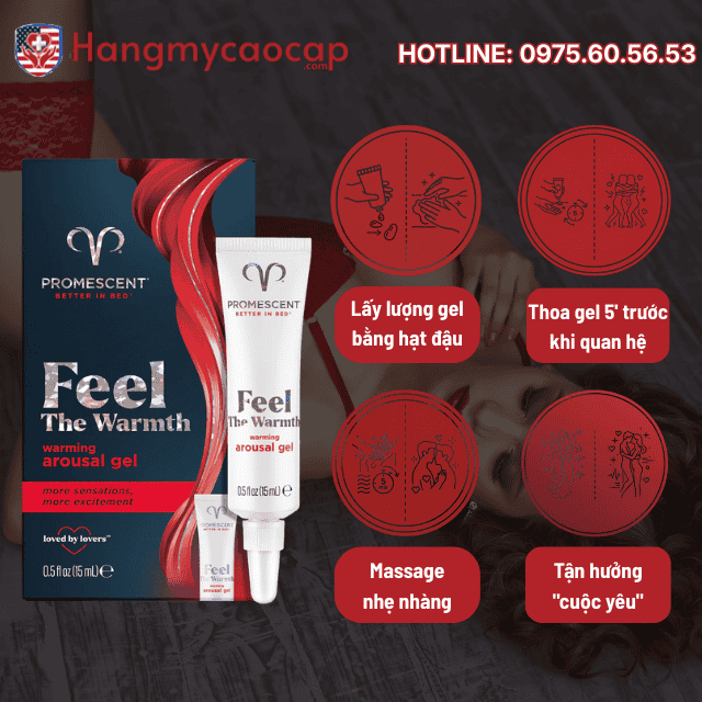 Hướng dẫn sử dụng Warming Female Arousal Gel
