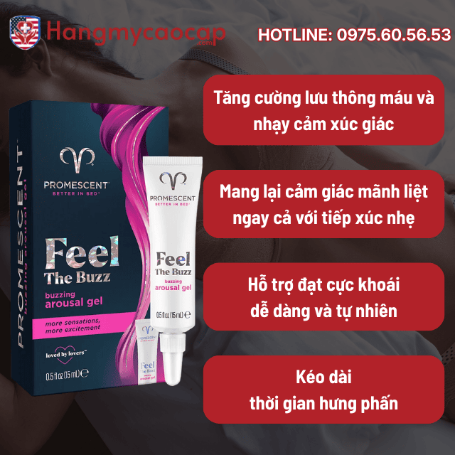 Hiệu quả vượt trội của Buzzing Female Arousal Gel
