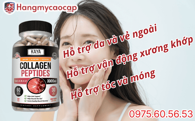 Công dụng chính của viên uống collagen peptides