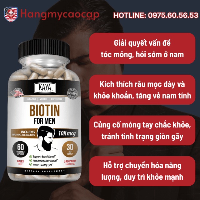 Công dụng vàng của MEN’S Biotin