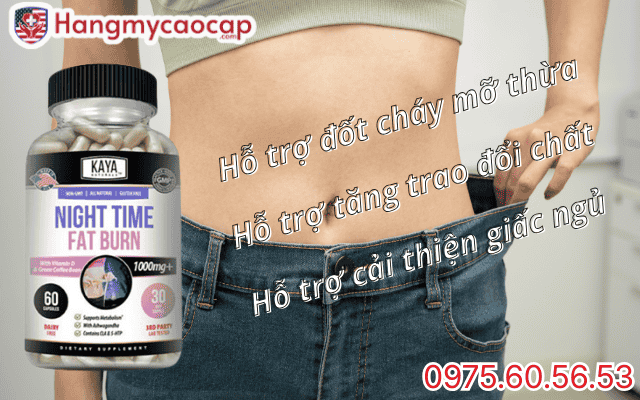Công dụng nổi bật của viên uống Night time fat burn