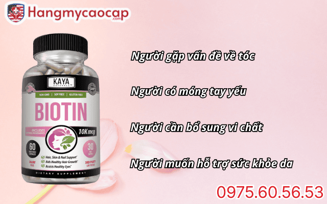 Đối tượng nên sử dụng viên uống Biotin