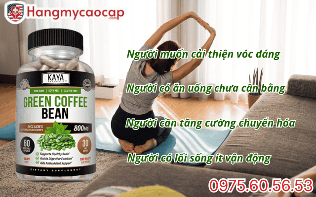 Đối tượng sử dụng Green coffee bean phù hợp
