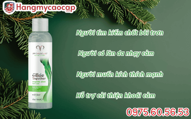 Đối tượng sử dụng Promescent organic aloe lube