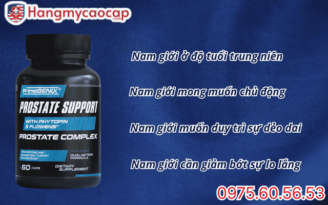 Đối tượng nên sử dụng PrimeGENIX prostate complex