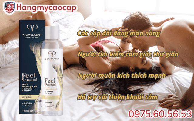 Dầu vani promescent feel sensual phù hợp với đối tượng sử dụng nào?