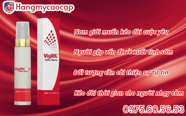 Chai xịt VigRX Delay Spray phù hợp với đối tượng sử dụng nào?