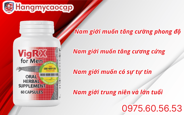 Đối tượng sử dụng viên uống vigrx for men