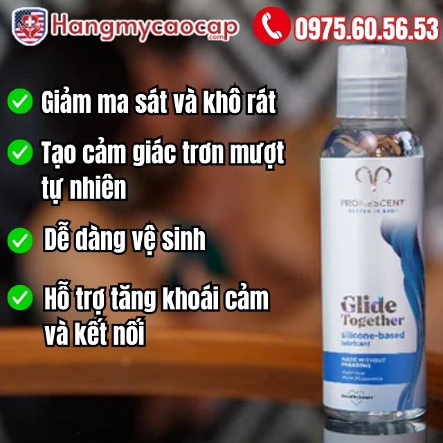 gel bôi trơn Promescent Glide Together
